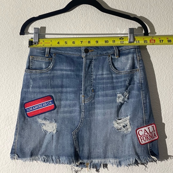 Guess A-Line Denim Skirt 
Style #W6FAL2D20C2 - Picture 7 of 7